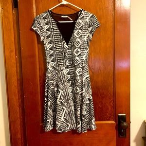 Kimchi blue mesh deep v mini dress